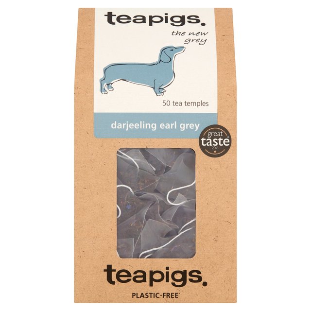 Teapigs Darjeeling Earl Grey Tea Bags, 50 Per Pack