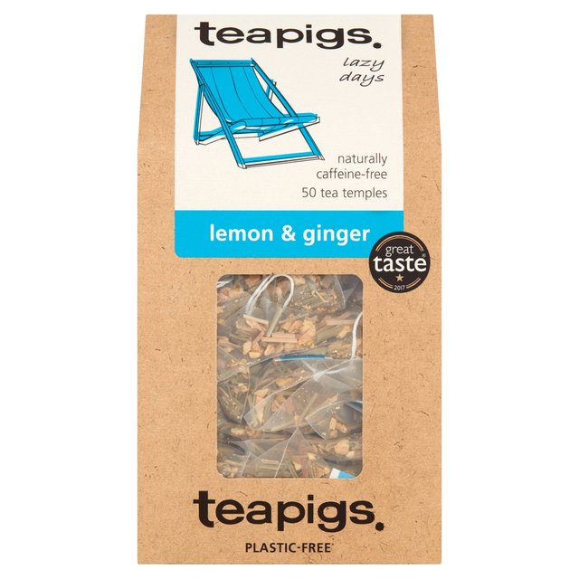 Teapigs Lemon & Ginger Tea Bags, 50 Per Pack