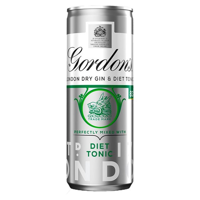 Gordon’s Gin and Slimline Tonic, 250ml