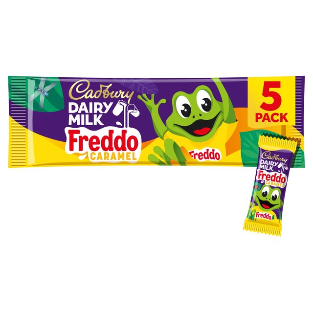 Cadbury Freddo Caramel Chocolate Bar Multipack, 5 x 19.5g