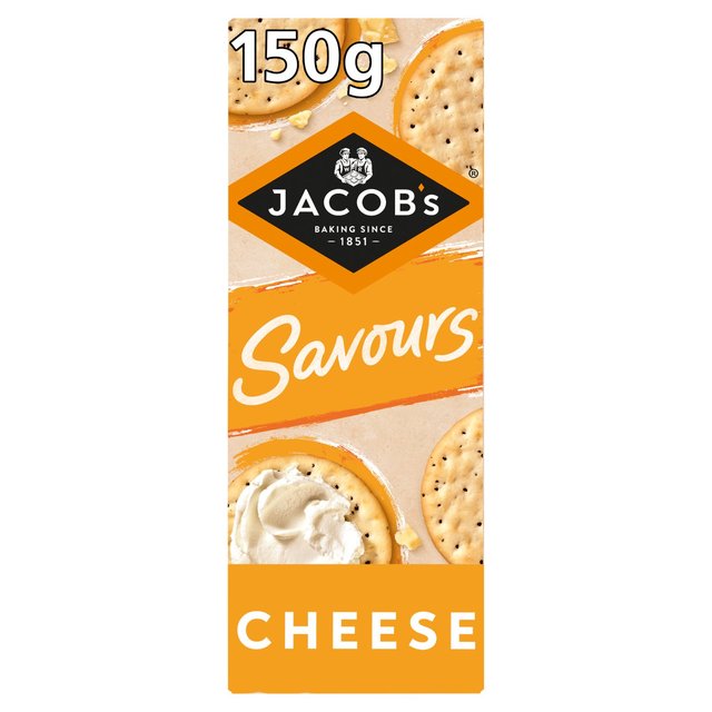 Jacob’s Savours Cheese Crackers, 150g
