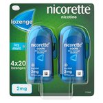 Nicorette Lozenges Icy Mint 2mg Cools