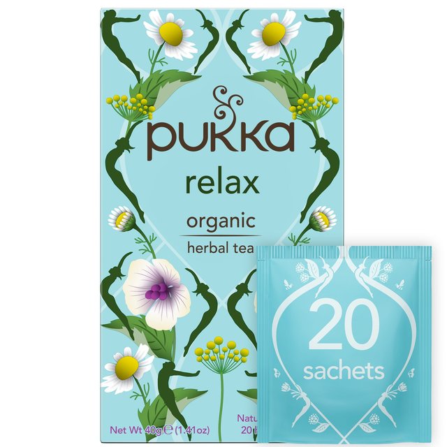 Pukka Organic Relax Tea Bags, 20 Per Pack