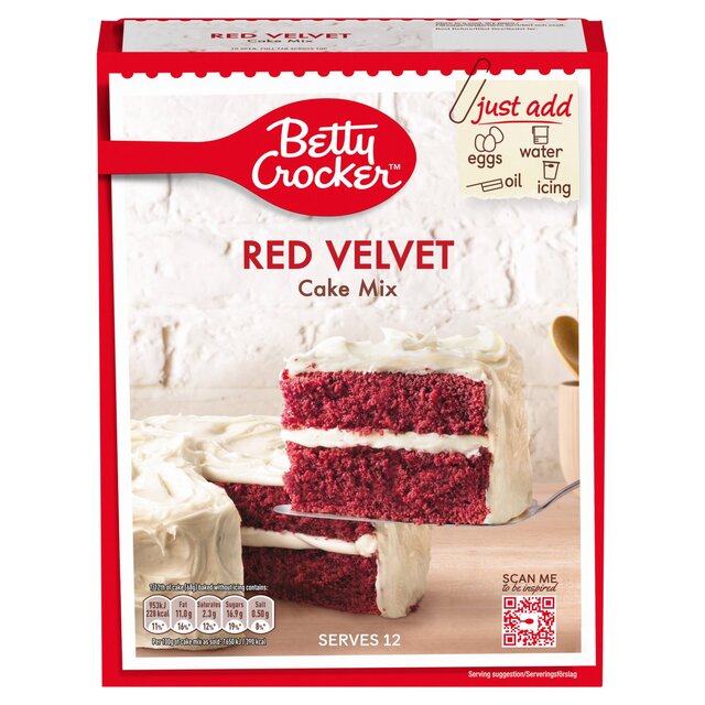 undtagelse At vise Bygge videre på Betty Crocker Red Velvet Chocolate Cake Mix | Ocado