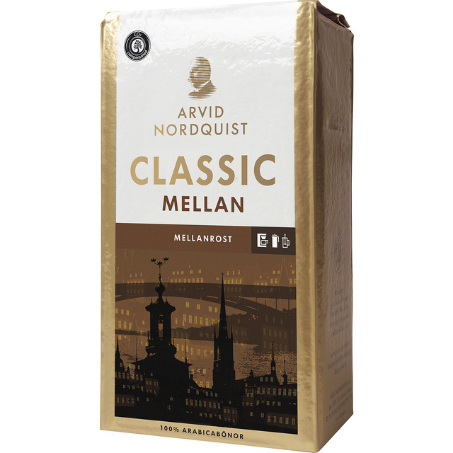 Arvid Nordquist Classic Mellanrost Medium Roast Ground Filter Coffee, 500g