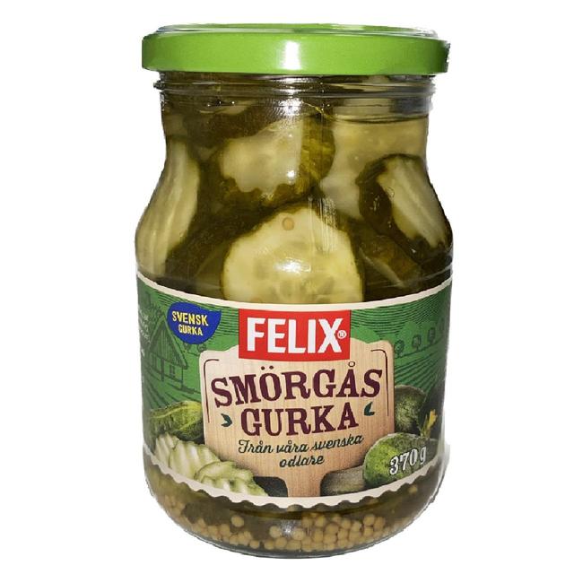 Felix Smorgasgurka Sliced Pickled Gherkins, 370g
