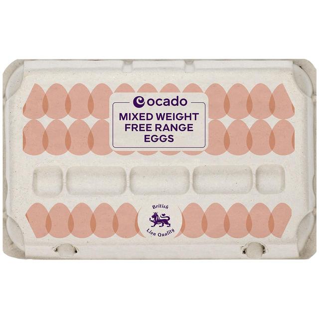 Ocado Mixed Weight Free Range Eggs, 15 Per Pack