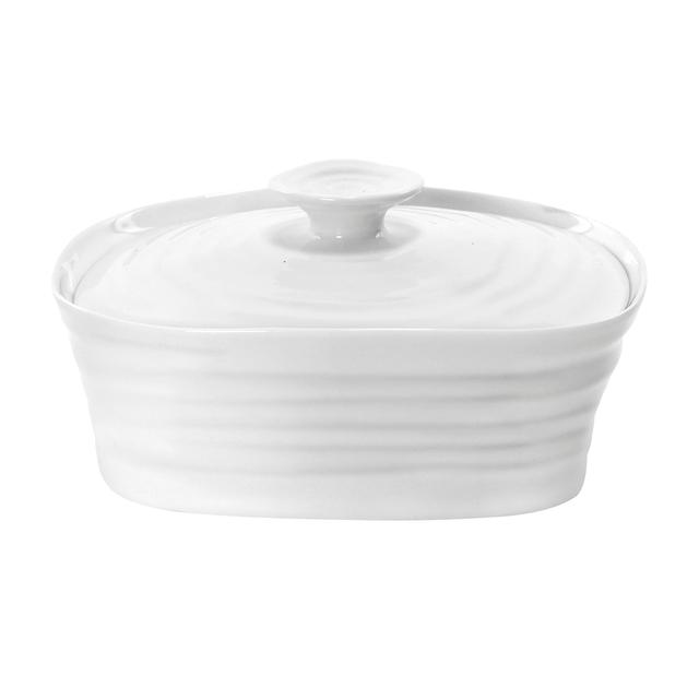 Sophie Conran White Porcelain Butter Dish, 15.5x12cm