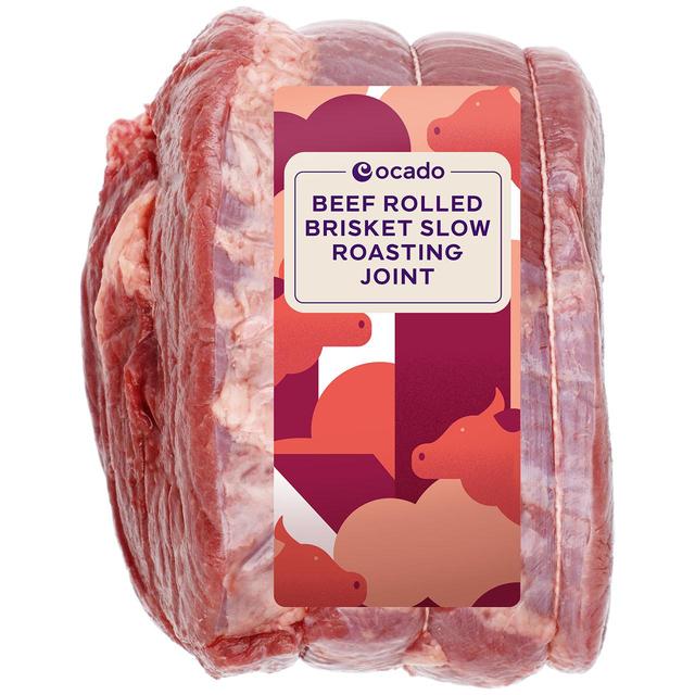 Ocado Beef Rolled Brisket Slow Roasting Joint, Typically: 750g