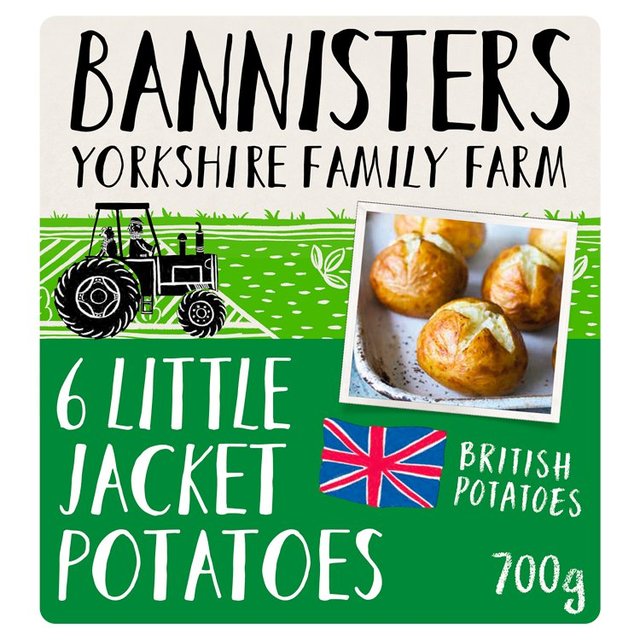 Bannisters Farm 6 Little Jacket Potatoes, 700g
