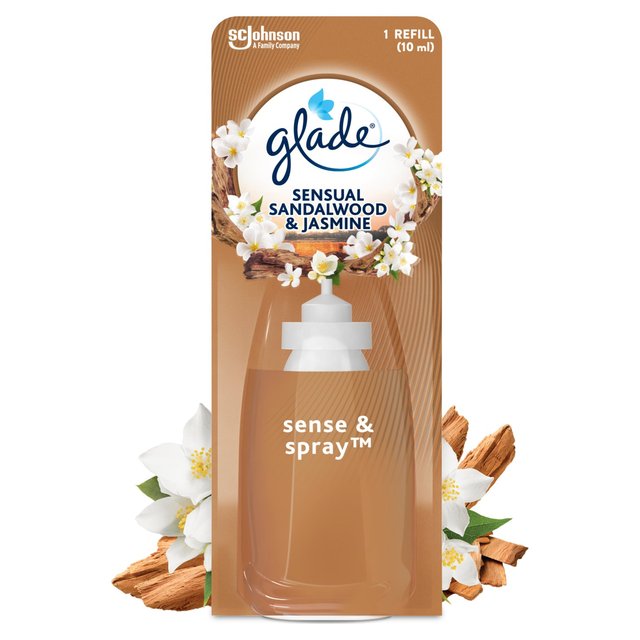Glade Sense & Spray Refill Sandalwood & Jasmine Air Freshener, 18ml