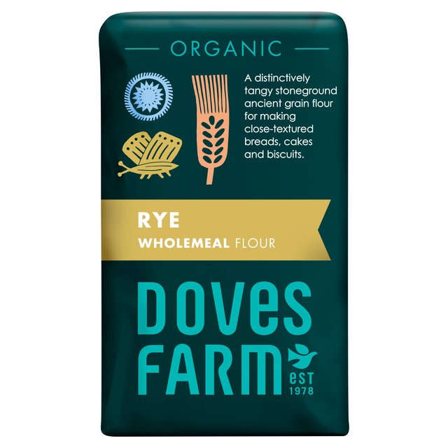 Doves Farm Organic Wholemeal Rye Flour, 1kg