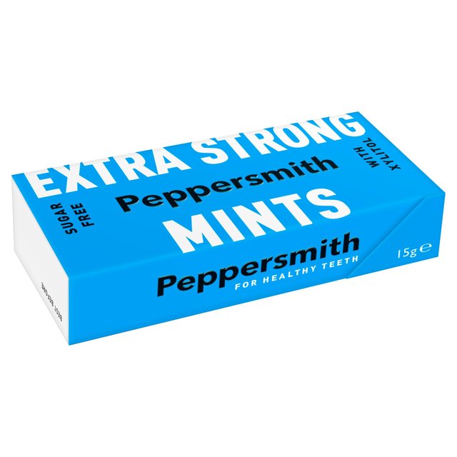 Peppersmith Sugar Free Extra Strong Dental Mints, 15g