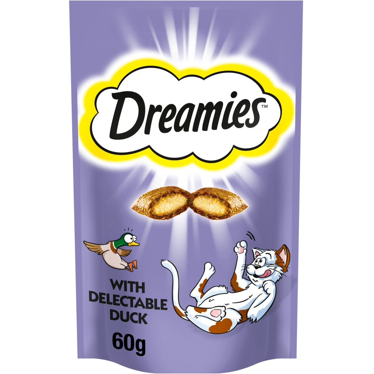 An image of Dreamies Cat Treats with Duck