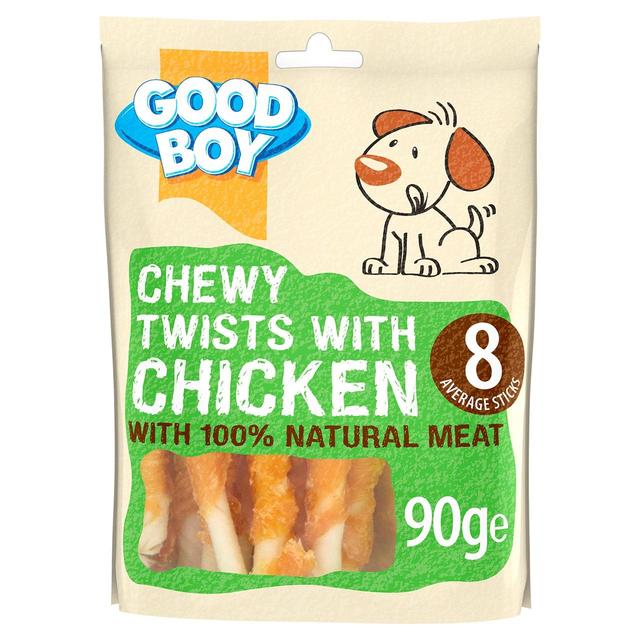 Good Boy Chewy Twists With Chicken Dog Treats, 90g