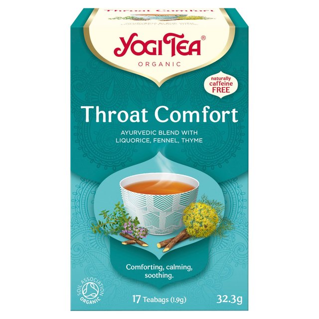 Yogi Tea Throat Comfort Organic Tea Bags, 17 Per Pack