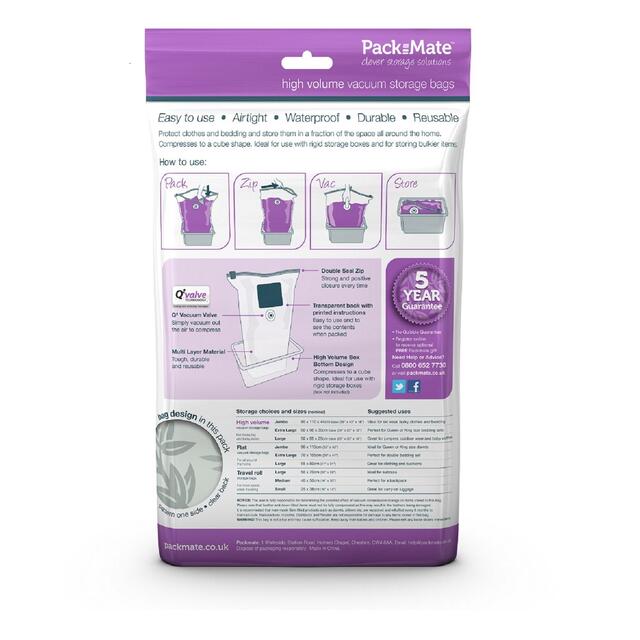 Packmate Vacuum Storage Bags Extra Large Ocado