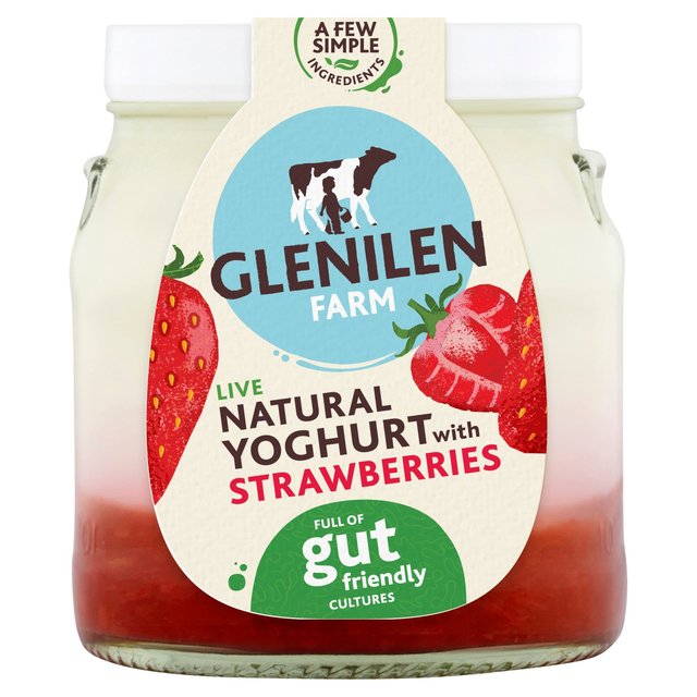 Glenilen Farm Strawberry Yoghurt, 140g