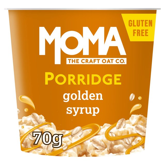 Moma Golden Syrup Jumbo Oat Porridge Pot Gluten Free, 70g