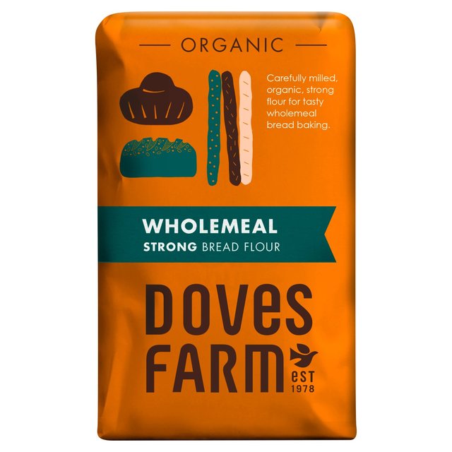 Doves Farm Organic Strong Wholemeal Organic Bread Flour, 1.5kg