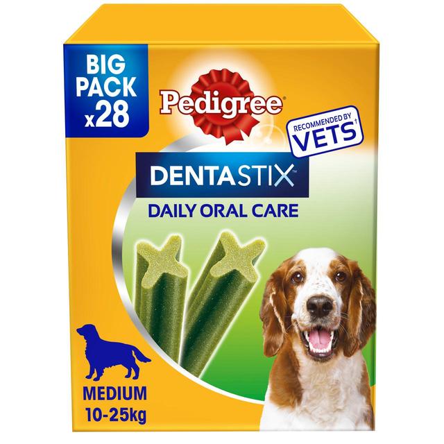 Pedigree Dentastix Fresh Adult Medium Dog Treats Dental Sticks, 720g 28 x 26g