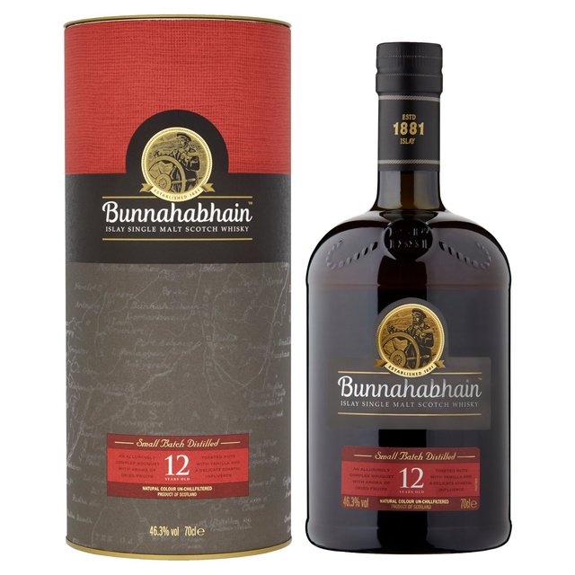 Bunnahabhain 12 Year Old Islay Single Malt Scotch Whisky, 70cl