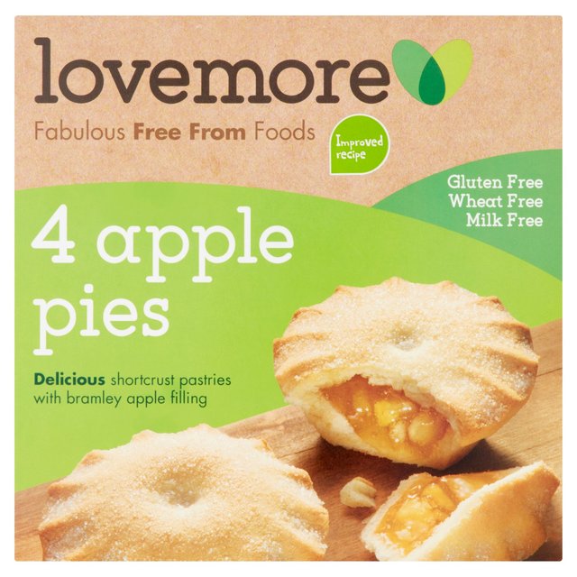 Lovemore Gluten & Wheat Free Apple Pies, 260g