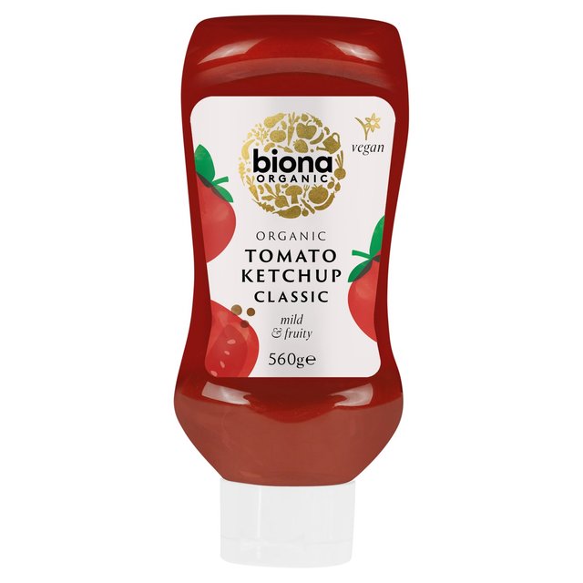 Biona Organic Tomato Ketchup Squeezy Bottle, 560g