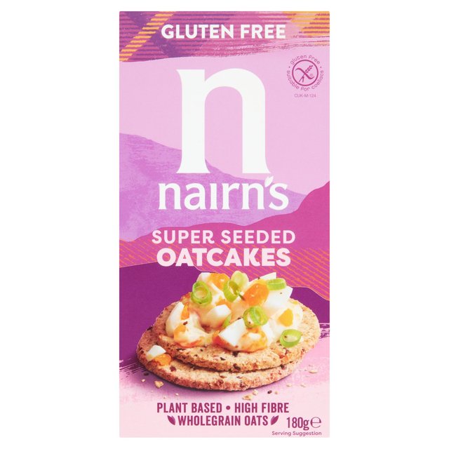Nairn’s Gluten Free Super Seeded Oatcakes, 180g