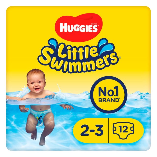 Huggies Little Swimmers Swim Nappies, Size 2-3, 3-8kg, 2-3 Years, Size 2-3, 3-8kg