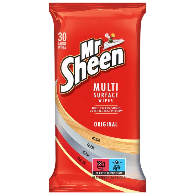Mr Sheen Ultra Effective Multi-Surface Polish Original Wipes, 30 Per Pack