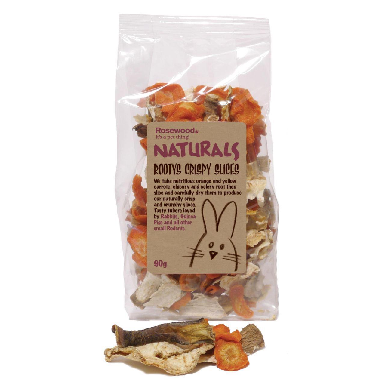 An image of Rosewood Boredom Breaker Natural Treats Rootys Crispy Slices