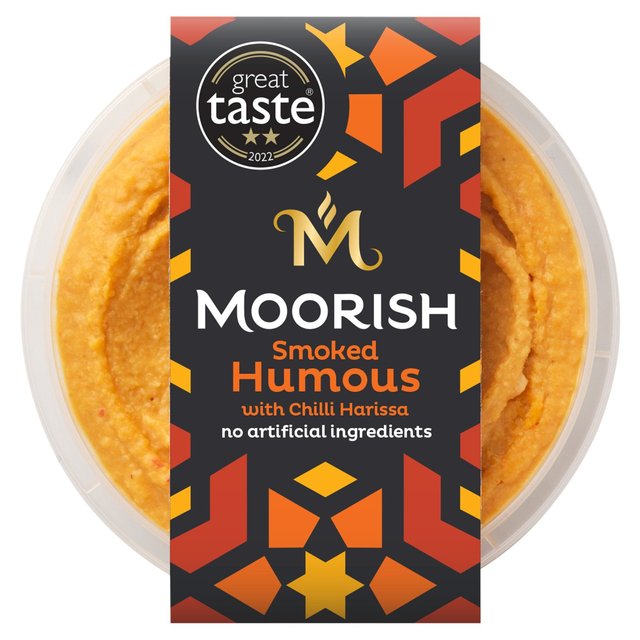 Moorish Smoked Humous With Chilli Harissa, 150g