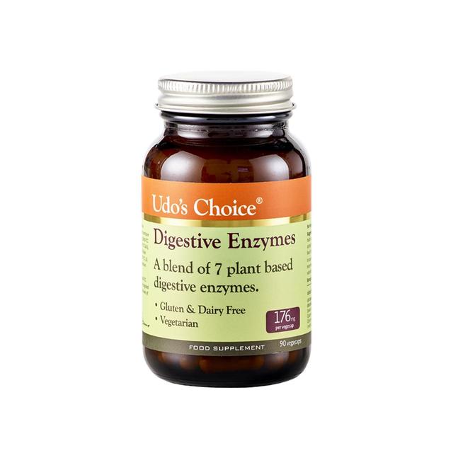 Udo’s Choice Digestive Enzymes Supplement Vegetable Capsules, 90 Per Pack