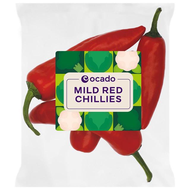 Ocado Mild Red Chillies, 60g