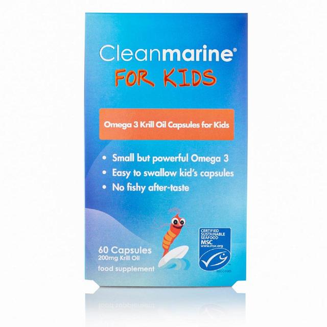 Cleanmarine For Kids Omega 3 MSC Krill Oil, 60 Per Pack