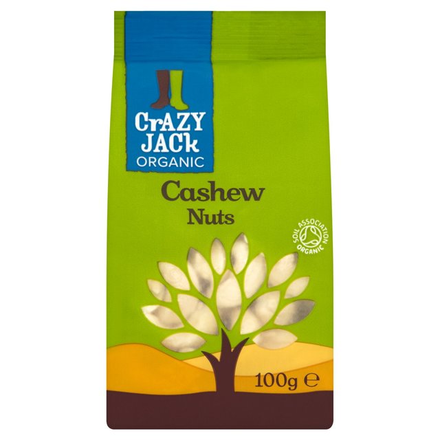 Crazy Jack Organic Cashew Nuts, 100g