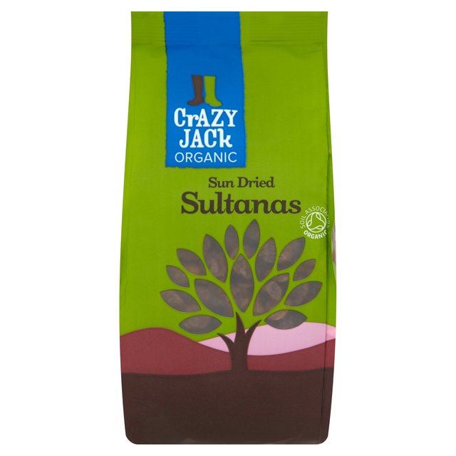 Crazy Jack Organic Sultanas, 375g