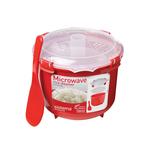 Sistema Plastic Microwave Rice Steamer, Red 2.6L