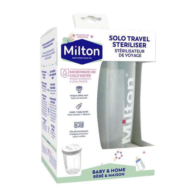 Milton Solo Travel Steriliser, White, 60ml