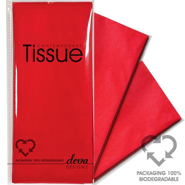 Deva Designs Red Tissue Paper, 4 per Pack