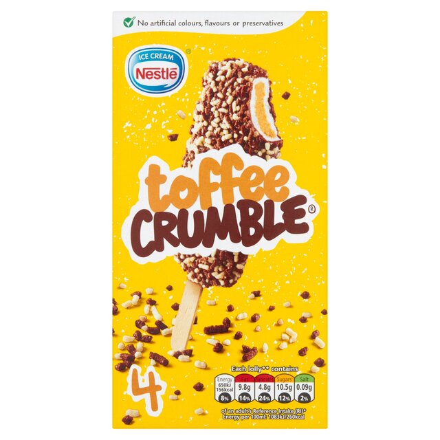 Nestle Toffee Crumble Lolly Ocado Nestle Toffee Crumble Lolly Ocado