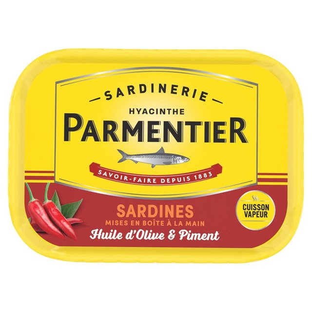H. Parmentier Sardines Olive Oil & Chilli, 135g