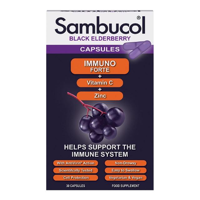 Sambucol Immuno Forte Capsules, 30 Per Pack