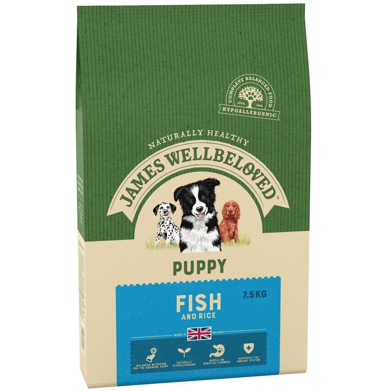 An image of James Wellbeloved Puppy Fish & Rice