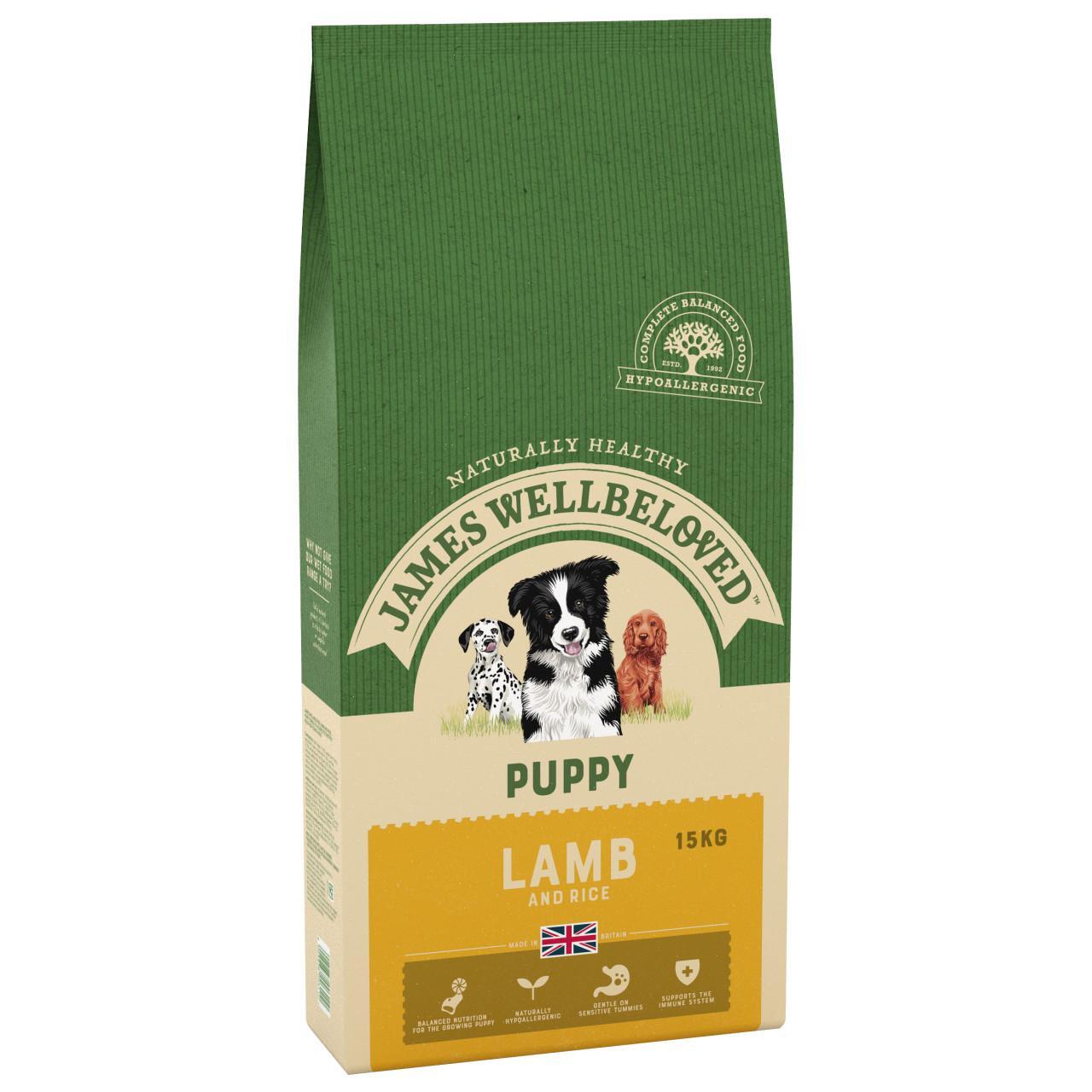 An image of James Wellbeloved Puppy Lamb & Rice