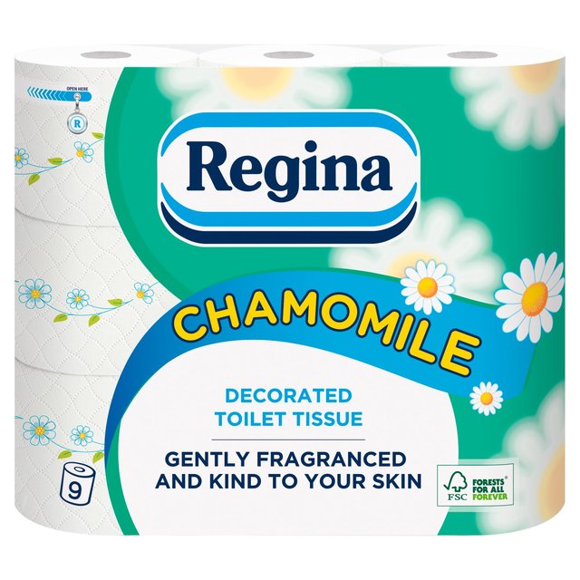Regina Chamomile Toilet Tissue, 9 Per Pack