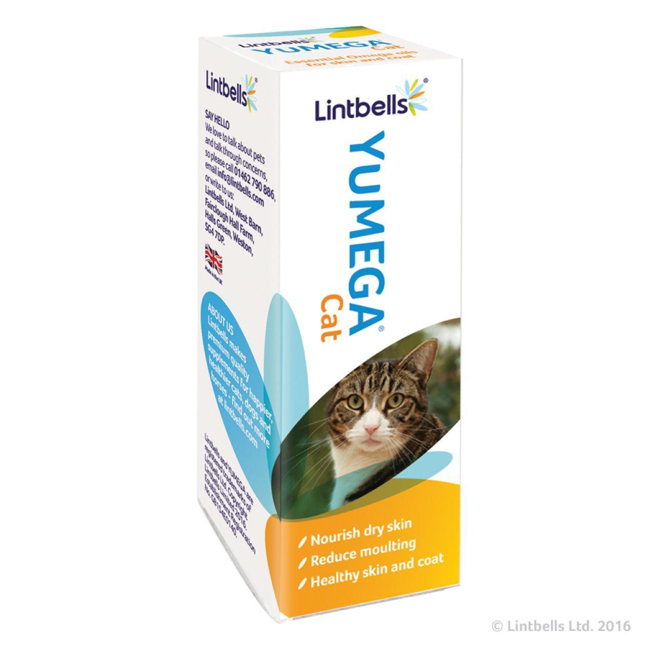 An image of YuMEGA cat supplement to improve skin & coat condition