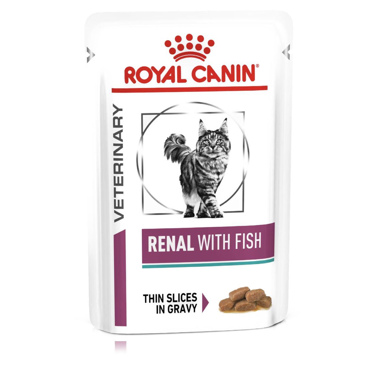 An image of Royal Canin Veterinary Diet Feline Renal Tuna in Gravy