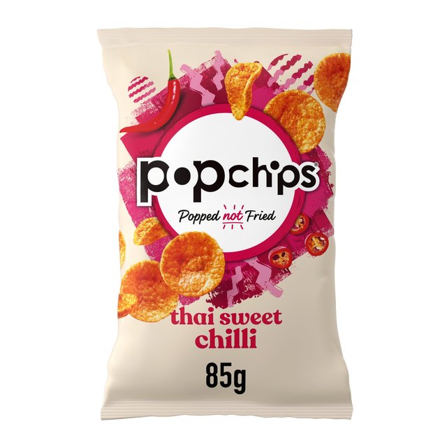 Popchips Thai Sweet Chilli Sharing Crisps, 85g